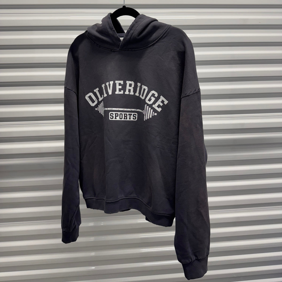 Distressed Weight Training Hoodie (BOXY)
