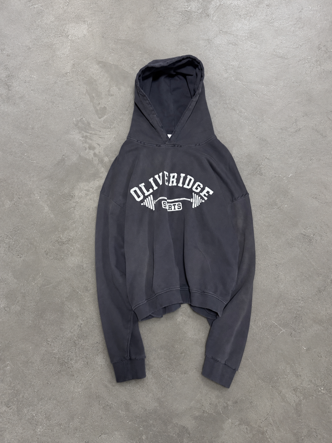 Distressed Weight Training Hoodie (BOXY)