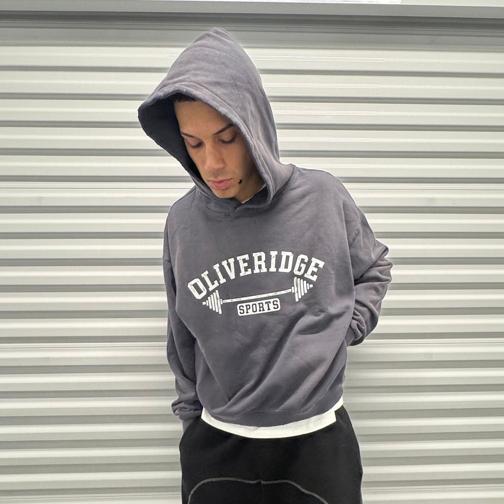 Distressed Weight Training Hoodie (BOXY)