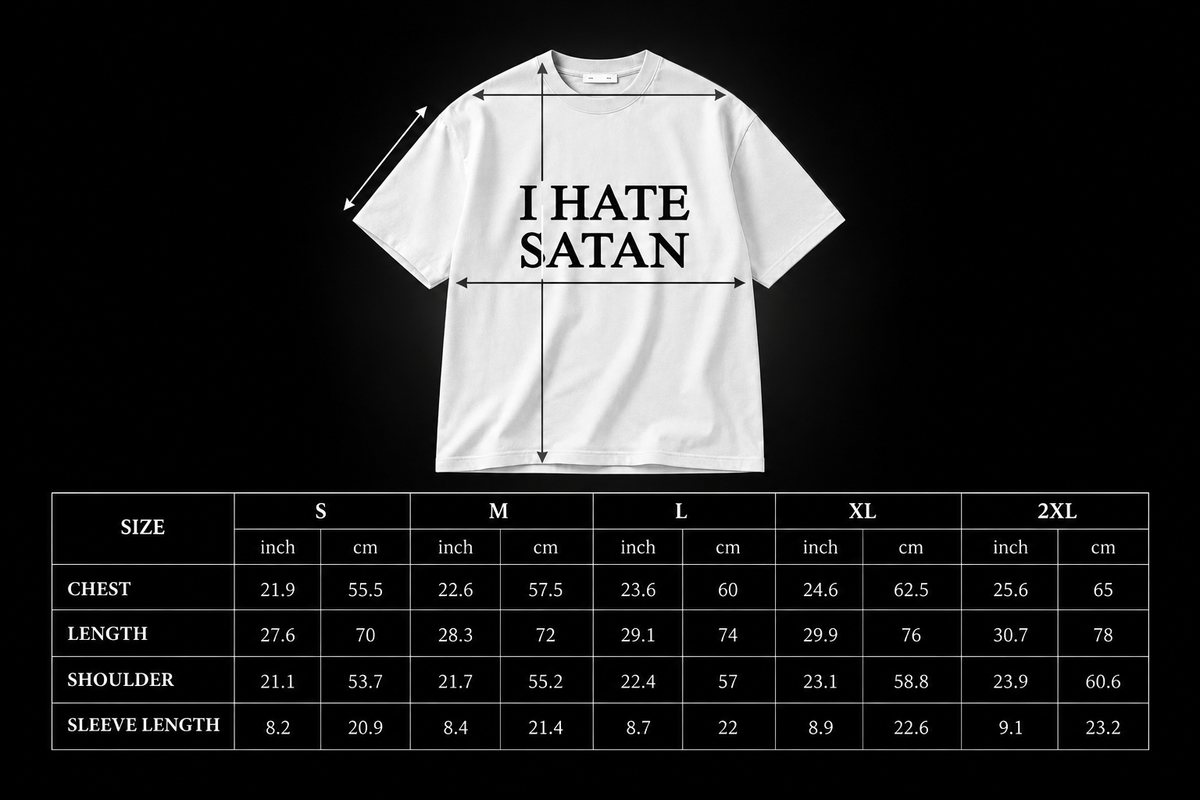 I HATE SATAN SHIRT
