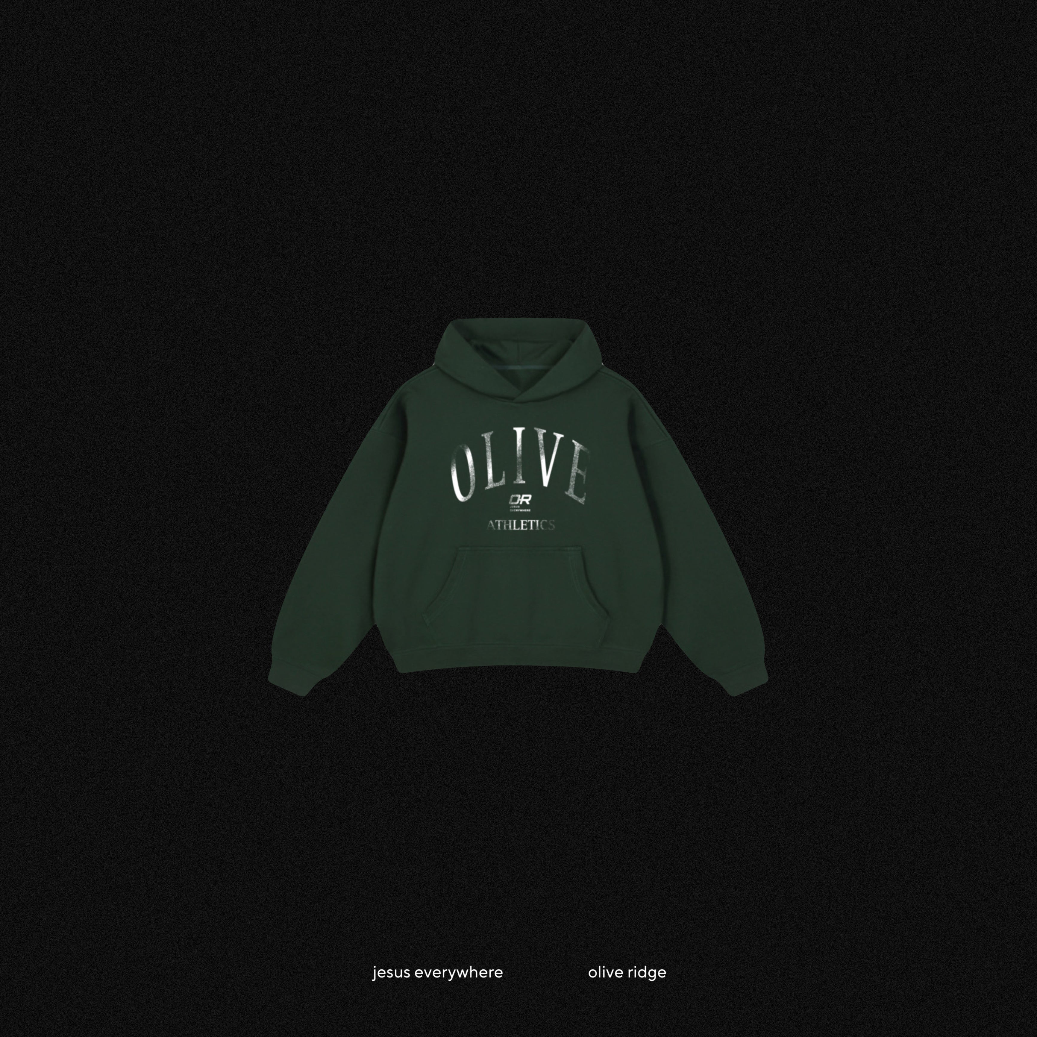 (SOLD OUT) JESUS EVERYWHERE - OLIVE RIDGE VINTAGE ATHLETICS HOODIE